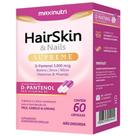 HairSkin Supreme com D-Pantenol 60 cápsulas - Maxinutri