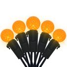 Halloween Lights String, 18,6 pés, 50 LED, laranja, G12, mini globo