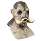 Halloween Orc Mask Headgear Scary Latex para homens adultos e mulheres
