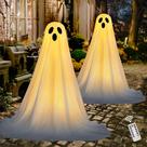 Halloween Outdoor Ghost Decor JOYIN 120 cm Light Timer, pacote com 2