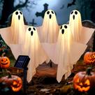 Halloween Solar Ghost Lights Arperles 60 cm Outdoor, pacote com 5
