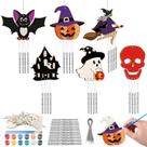 Halloween Wind Chimes Craft Silipull para crianças com 24 conjuntos