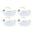 HALO 6" Slim LED Trim, pacote com 4 unidades, regulável em ambientes internos/externos HALO 6" Slim LED Trim, pacote com 4 unidades, regulável em ambientes internos/externos