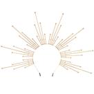 Halo Crown COSUCOS Goddess Sunburst Renaissance Gold para mulheres