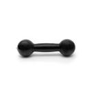 Halter 1Kg Bola Emborrachado Exercícios Cor:PretoPeso:1Kg