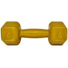 Halter Acte 6kg Emborrachado Sextavado Dourado - unidade
