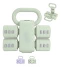 Halter Ajustável Três Em Um Com Kettlebell 5kg Fitness