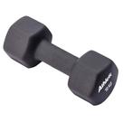 Halter Athletic Sextavado 10kg Em Neoprene Conforto E Aderência Para Treino De Musculação Em Casa Preto