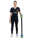 Halter Barra Redondo Hidroginástica 1-2kg 100cm DF4024-AZ Azul/Amarelo Dafoca Sports