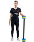 Halter Barra Redondo Hidroginástica 3-4kg 100cm DF4026-AZ Azul/Amarelo Dafoca Sports