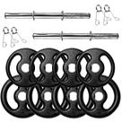 Halter De Ferro 12kg O Par + Barra 40cm