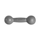 Halter de Ferro Fundido Emborrachado 8,0kg Exercício Funcional Academia Preto Anilhas Fitness