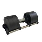 Halter Dumbbell Ajustável 2 a 20kg com Base de Suporte Preto