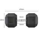 Halter Dumbbell Sextavado Emborrachado Cromado 40kg