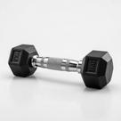 Halter Dumbell Ahead Sports 1kg Sextavado Emborrachado Pegada Cromada
