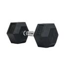 Halter Dumbell Emborrachado Sextavado Cromado Peso 20kg Rae