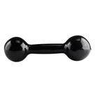 Halter Peso Academia Musculação Emborrachado Preto Alux 6kg