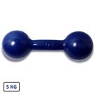 Halter Redondo Bola Emborrachado 5 Kg Azul