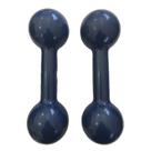 Halter revestido 4kg - par iniciativa fitness