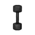 Halter Sextavado 10 kg Pintado Preto Ferro Fundido Academia Musculação Exercicio