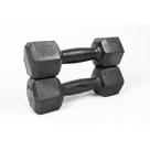 Halter sextavado 5kg pintado - par iniciativa fitness