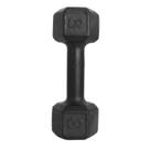 Halter Sextavado 8 kg Pintado Preto Ferro Fundido Academia Musculação Exercicio