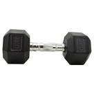 Halter Sextavado Emborrachado 9kg Ahead Sports Pegada Cromada Individual