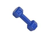 Halter Sextavado Emborrachado Para Musculação Academia 04 kg
