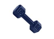 Halter Sextavado Emborrachado Para Musculação Academia 08 kg