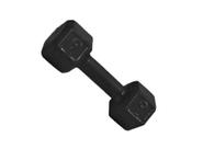 Halter Sextavado Emborrachado Para Musculação Academia 09 kg