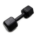 Halter sextavado pintado preto 1kg rae fitness