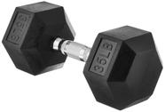 Haltere Amazon Basics Rubber Hex 16 kg preto