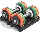 Halteres Ajustáveis EOAT Par de 22,5 lb Conjunto Arco-Íris