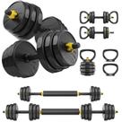 Halteres Ajustáveis FEIERDUN 22 kg Conjunto com 4 Modos