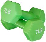 Halteres Amazon Basics, conjunto de 2 pesos de mão de 3,2 kg (7 lb)
