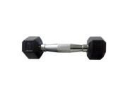 Halteres Sextavado Injetado com Pegada Cromada 1,0Kg