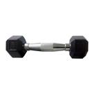 Halteres Sextavado Injetado com Pegada Cromada 1,0Kg