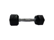 Halteres Sextavado Injetado com Pegada Cromada 3,0Kg
