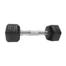 Halteres Sextavado Injetado com Pegada Cromada 3,0Kg