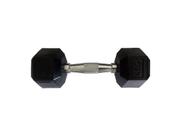 Halteres Sextavado Injetado com Pegada Cromada 4,0Kg
