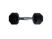 Halteres Sextavado Injetado com Pegada Cromada 5,0Kg