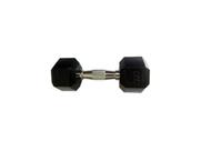 Halteres Sextavado Injetado com Pegada Cromada 6,0Kg Halteres Sextavado Injetado com Pegada Cromada 6,0Kg