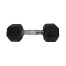 Halteres Sextavado Injetado com Pegada Cromada 7,0Kg