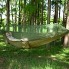 Hamaca de Camping LFL con Mosquitero 250x120cm Verde