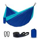 Hamaca ERUW para Camping, Nylon 210D, Columpio Individual/Doble, Azul