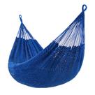Hamaca Lazy Daze Tejida a Mano Maya 3.2m Cuerda Suave Azul 250kg