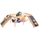 Hamaca para Cobaya BESNEW Agrandada con Plataforma y Escaleras Hamaca para Cobaya BESNEW Agrandada con Plataforma y Escaleras