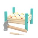 Hammering Peg Toy Montessori para crianças, ferramenta de aprendizagem precoce