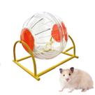 Hamster Ball gutongyuan Silent com suporte de 15 cm de diâmetro laranja Hamster Ball gutongyuan Silent com suporte de 15 cm de diâmetro laranja
