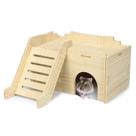Hamster Hideout Jevnd Syrian Wood com escada de escalada 17x10x10cm